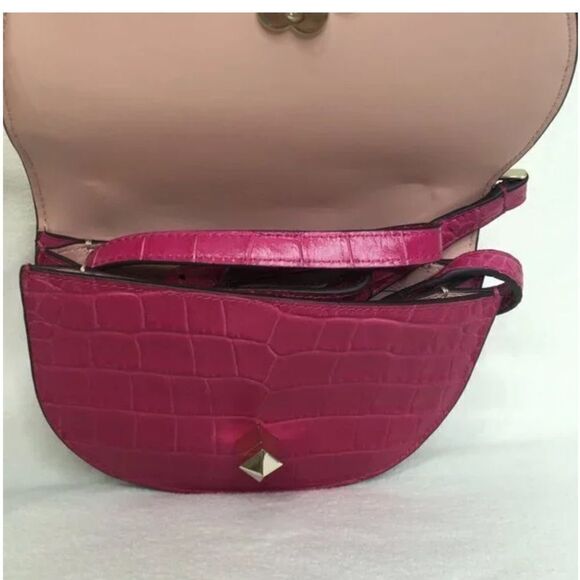 KATE SPADE KACI CROC EMBOSSED CHERRY PIE CROSSBODY - Picture 5 of 5